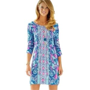 Lilly Pulitzer Linden Dress Sea Jewels Engineered Small